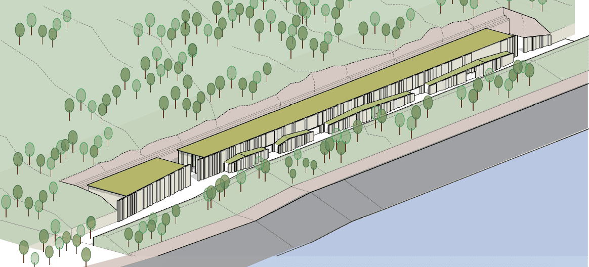 Illustrated planning application of structure for Earba